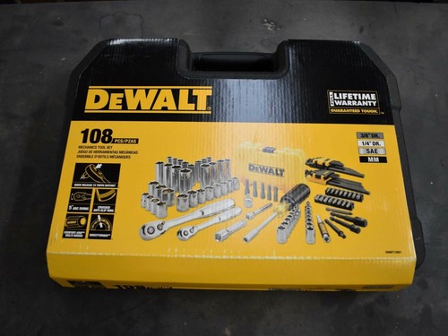 DEWALT DWMT73801 108 PIECE 1/4 IN \u0026 3/8 