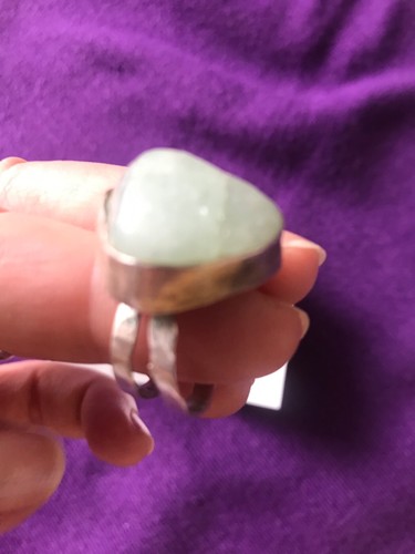 Aquamarine ring size N Handmade - Picture 10 of 19