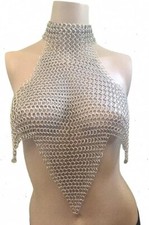 Chainmail Top Halter Neck Aluminium Butted Ring Body Jewellery Handmade Ren Fair