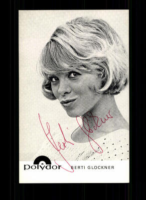 Berti Glockner Autogrammkarte Original Signiert ## BC 96029