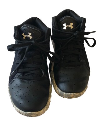 Size 1Y Under Armour HOVR Sonic Black UA Shoes UK