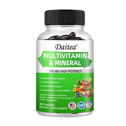 Cápsulas multivitamínicas y minerales - Salud de la próstata - Apoyo inmunológico - Imagen 11 de 12
