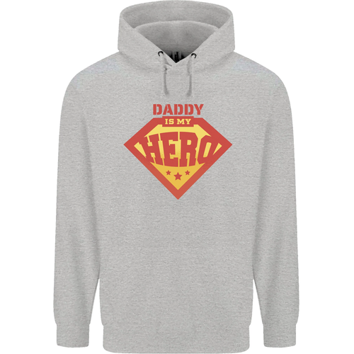 Daddy My Hero Funny Fathers Day Superhero Childrens Kids Hoodie - Picture 10 of 88