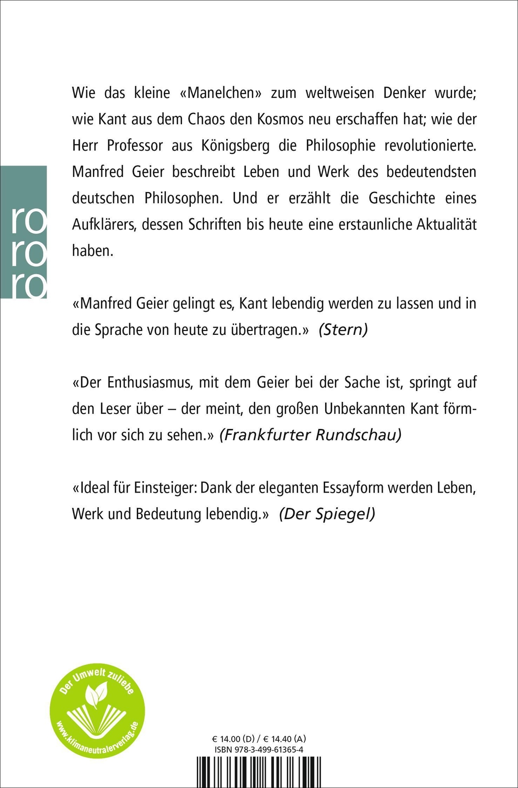 Thumbnail - Kants Welt | Eine Biographie | Manfred Geier | Taschenbuch | Rowohlt