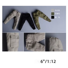 1/12 Worker Pants Trousers Clothes Model Fit 6'' Notta Figure Body