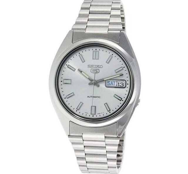 Seiko Men's SNXS73 Seiko 5 Automatic White Dial Stainless
