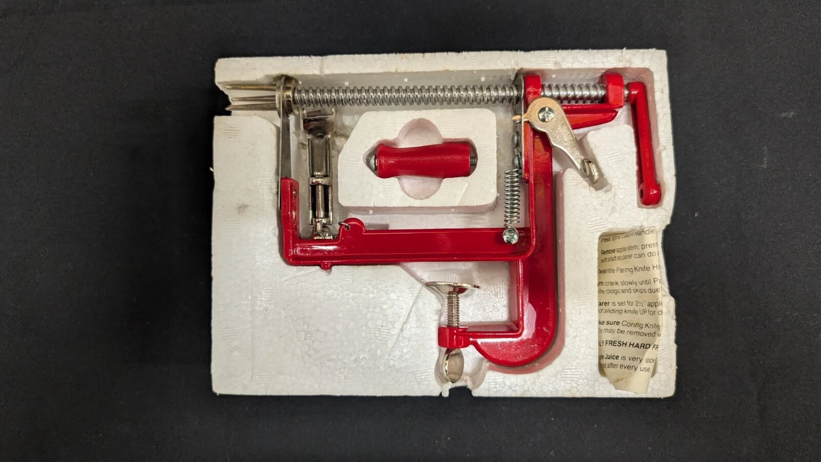 Vintage Apple Peeler Paper Slicer & Corer in Box Unmarked