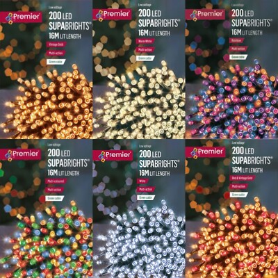 200 elektrische Innen Außen Weiß Mehrfarbig Warm Regenbogen Vintage Lichter