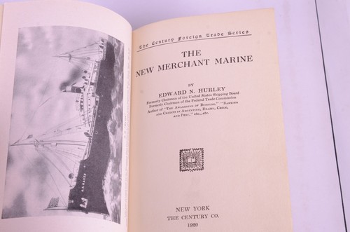 The New Merchant Marine by Edward N. Hurley Hancock Book Shipping 1920 - Picture 6 of 7