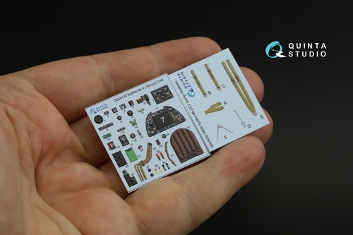 Quinta Studio QD48136, Spitfire Mk.V , 3D-Printed Interior decal (TAMIYA) , 1:48 - Picture 2 of 12