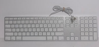 Wired Aluminum Frame Apple Mac Keyboard Model No. A1243 - EMC No