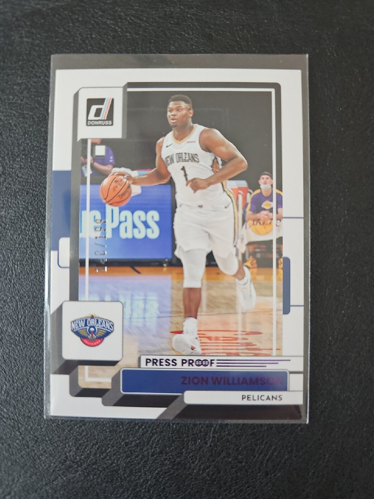 2022-23 Panini Donruss Purple Press Proof /199 Zion Williamson #164