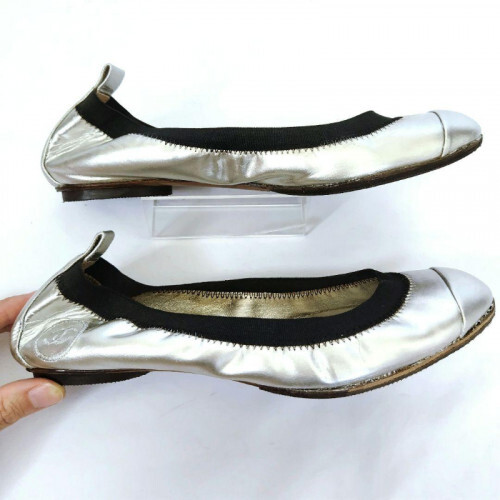 靴 CHANEL Coco Mark Ballerina SILVER BLACK 靴 CHANEL Coco Mark Ballerina SILVER BLACK CHANEL | Shoes