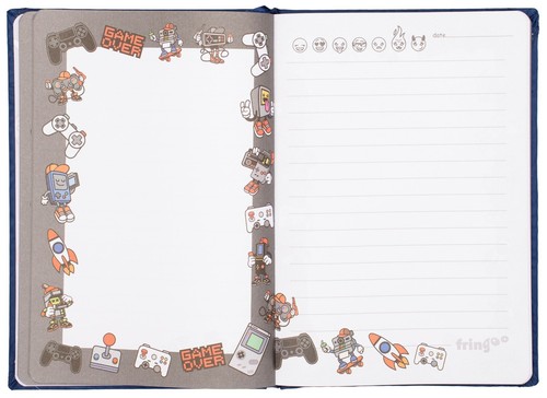 Fringoo - Diario personalizzato - Diario con serratura - libro di scrittura - notebook unicorno - Foto 32 di 53
