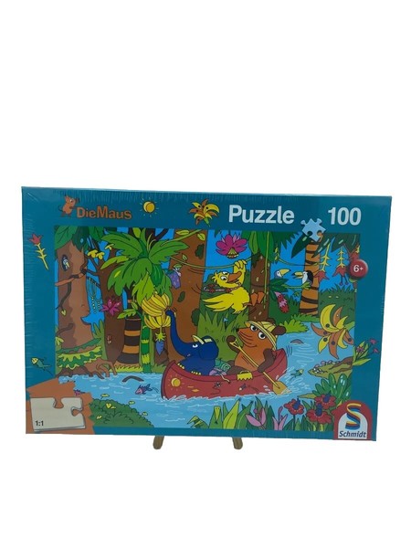 "Schmidt Spiele Kinderpuzzle \"Die Maus - Im Dschungel\" 56313 Puzzle 100 Teile Ovp"-image