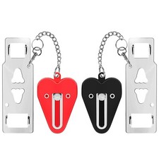 2PCS Anti-theft Portable Door Lock Safety Security Tool for Home Hotel Travel