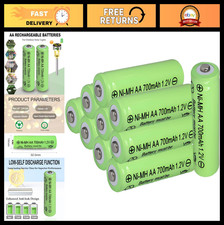Rechargeable AA 700mAh NiMH Solar Batteries for Outdoor Garden Lights - 10 Pack 2.30 per gallon