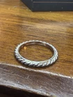 Silpada 925 Sterling Silver Belle Fleur Stack Rope Ring R2745 Size 6 Vintage