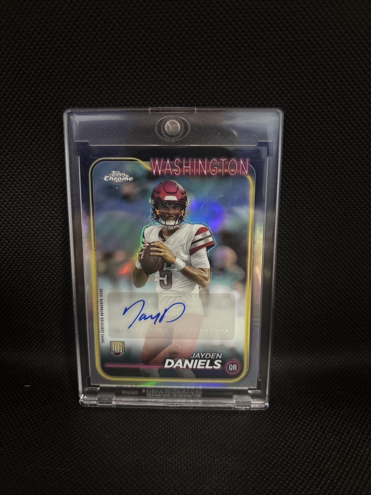 2024 Topps Chrome - Rookie Autographs Jayden Daniels #RA-JDA (AU, RC)