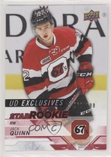 2018-19 Upper Deck CHL Star Rookies Exclusives 62/100 Jack Quinn #334 3vx
