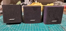 3 Bose Single Cube Speakers Acoustimass Lifestyle Mountable Satellite Surround