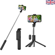 Extendable 28 Inch Selfie Stick Tripod with Detachable Remote for Smartphones