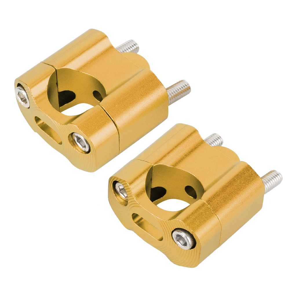 Auto Pair 22mm/28mm 1/8in 7/8in Motorcycle Handlebar Mount Clamps Riser^UK
