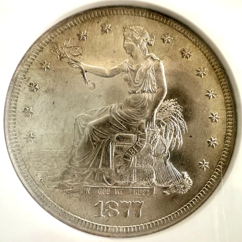 1877-S Trade Dollar - MS62 - NGC - High Luster - Problem Free