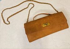 Steve Madden Brown Textured Turn Lock Medium ...