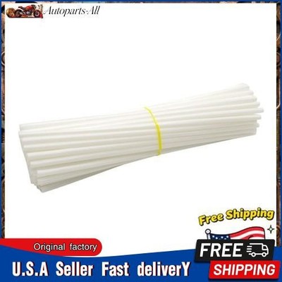 72PCS Motorcycle Dirt Bike Spoke Skin Covers Wraps Wheel Rim Guard Protector USA