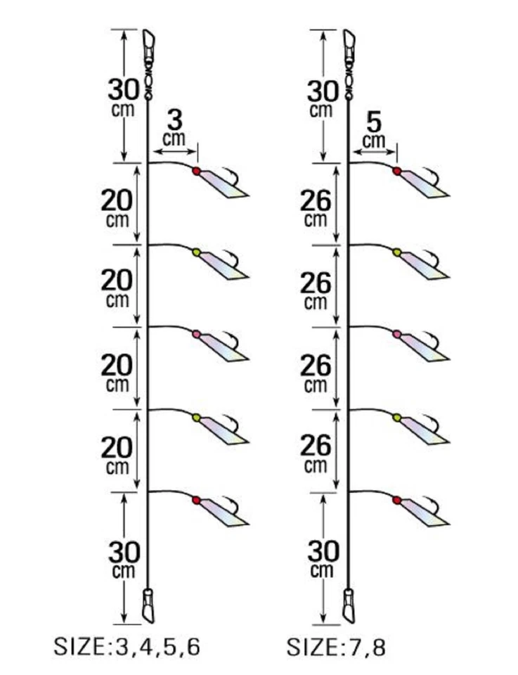 Sasame S-867 Hage Skin Sabiki Size 4 (3889) - Immagine 4 di 4