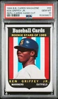 153938871 Ken Griffey Jr 1989 Baseball Magazine #63 Repli-Cards RC Rookie PSA 10