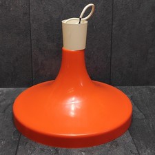 Lampada a sospensione plastica arancione anni 70 retrò plafoniera anni 70 space age lamp vintage 