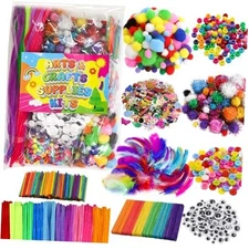 Treasure Cove Arts and Crafts Supplies for Kids Craft Supplies Materials Kit 