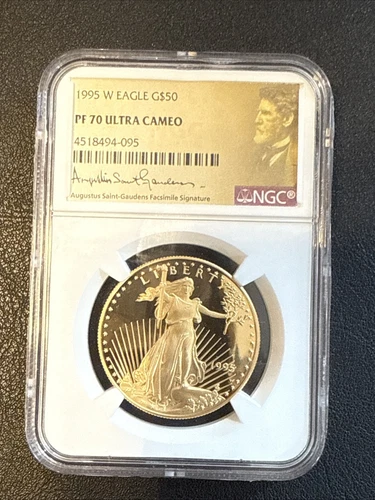1995-W $50 AMERICAN GOLD EAGLE AGE 1 Oz. G$50 PROOF NGC PF70  PR70 Ultra CAMEO