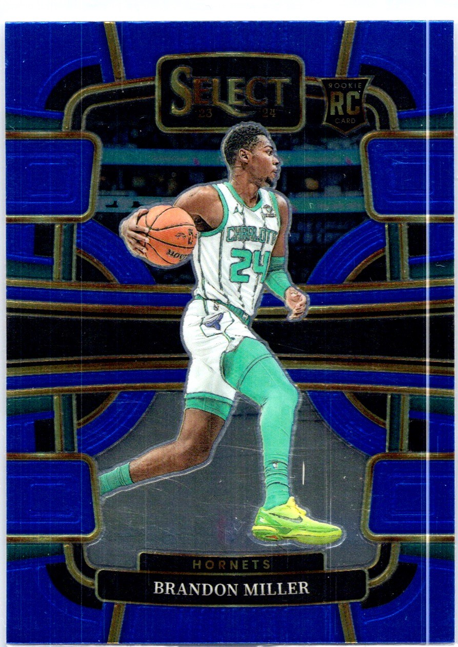 2023-24 Panini Select #80 Brandon Miller Blue Prizms