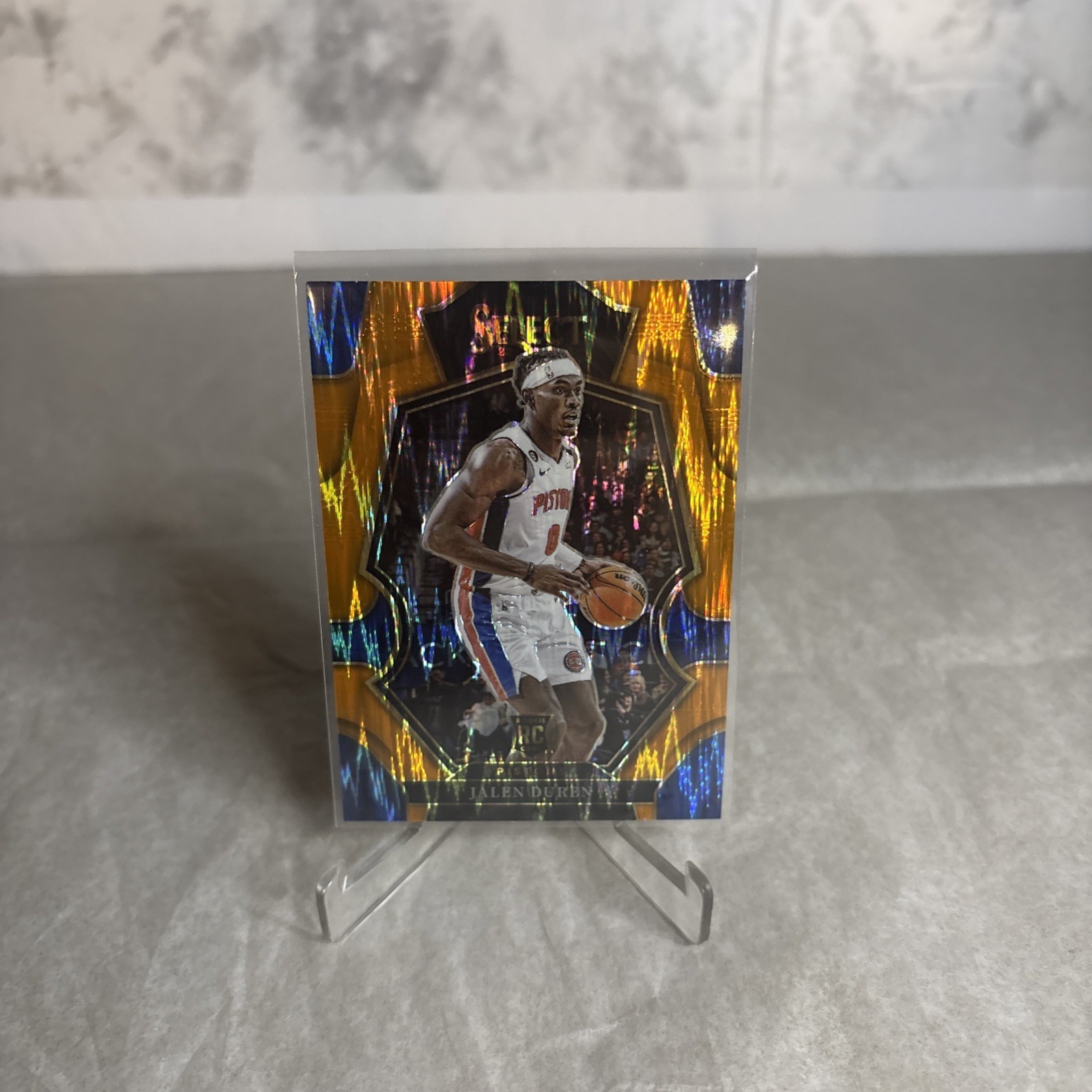 2022-23 Panini Select - Orange Flash Prizms - #176 Jalen Duren RC