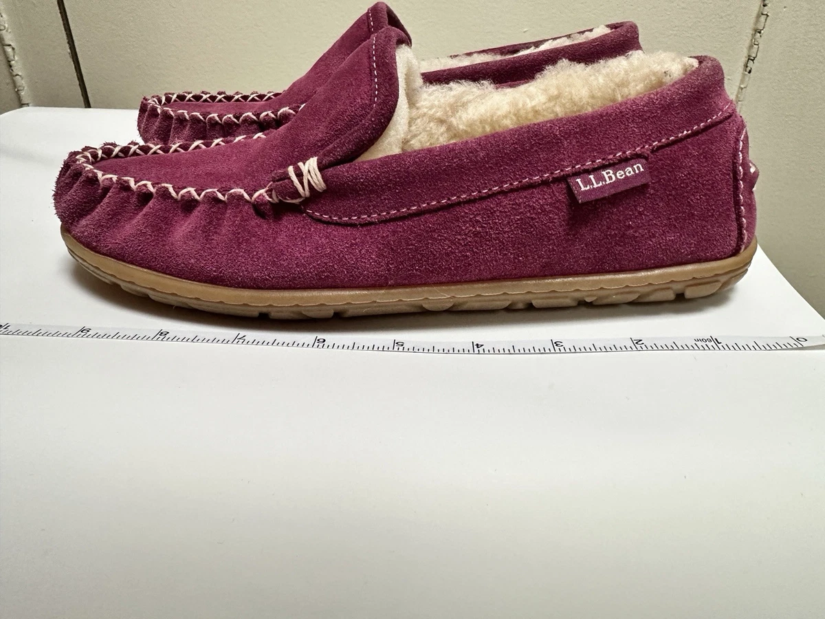 LL Bean Red Slip-On Womens Thinsulate Shoe Size 7.5 Moc Casual 05330 L.L. Bean Women main image 4