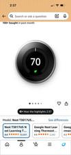 Google Nest T3017US Learning Thermostat Black...