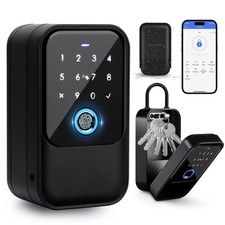 Smart Key Lock Box, Fingerprint, TTLock APP Control, Ekey, Passcode, Access C...