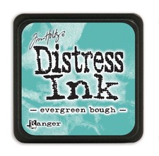 Tim Holtz Mini Distress Ink Pad Evergreen Bough Water Based Dye Ink Pad