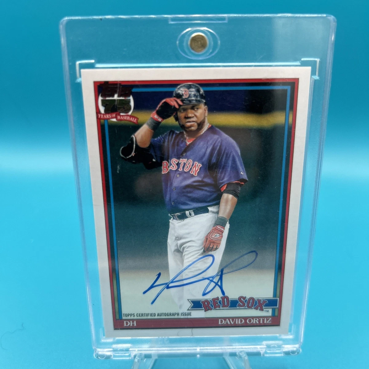 David Ortiz Boston Red Sox Baseball Sports Autographed Trading 