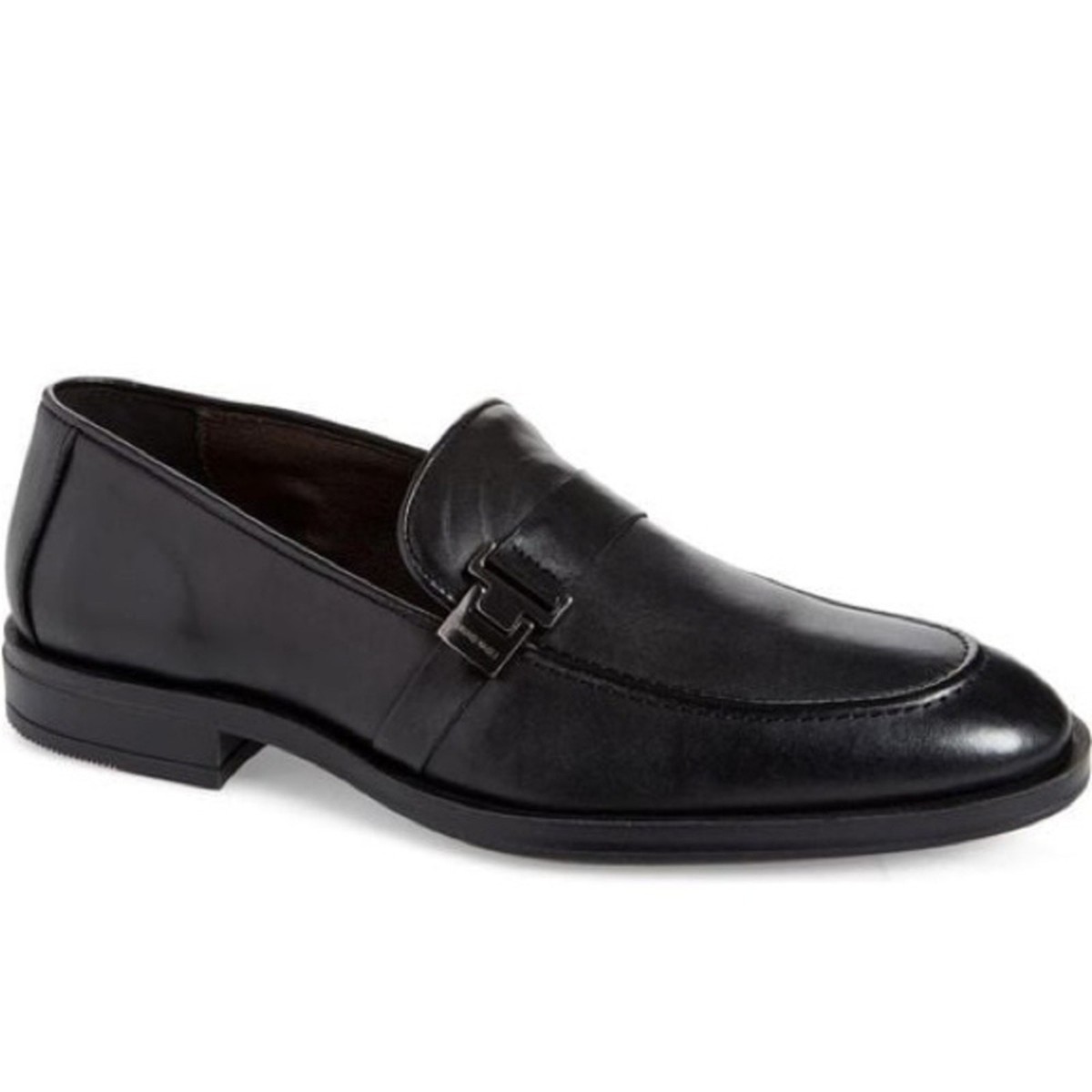 Bruno Magli Pablo Buckle Strap black leather Loafers Men\'s size 9 Bruno Magli Pablo Buckle Strap Loafer Size 9 New | eBay main image 3