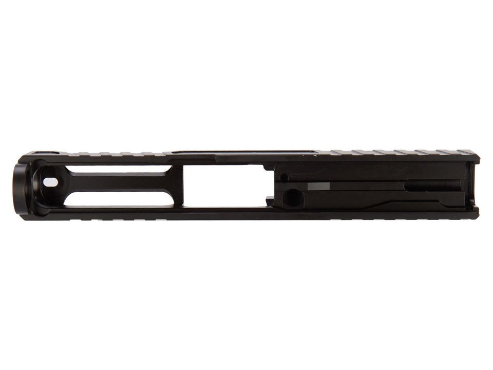 NDZ Glock 43 43X Stainless Steel Slide Window Cut RMSC Black Nitride ...