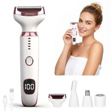 Wet  Dry Electric Razor for Women Men,4 in 1 Rechargeable Led Display Electr...