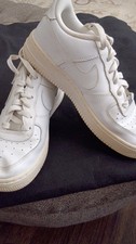 Nike Air Force 1 Low Top Youth Size 5.5 Triple White Athletic Sneaker DH2920-111