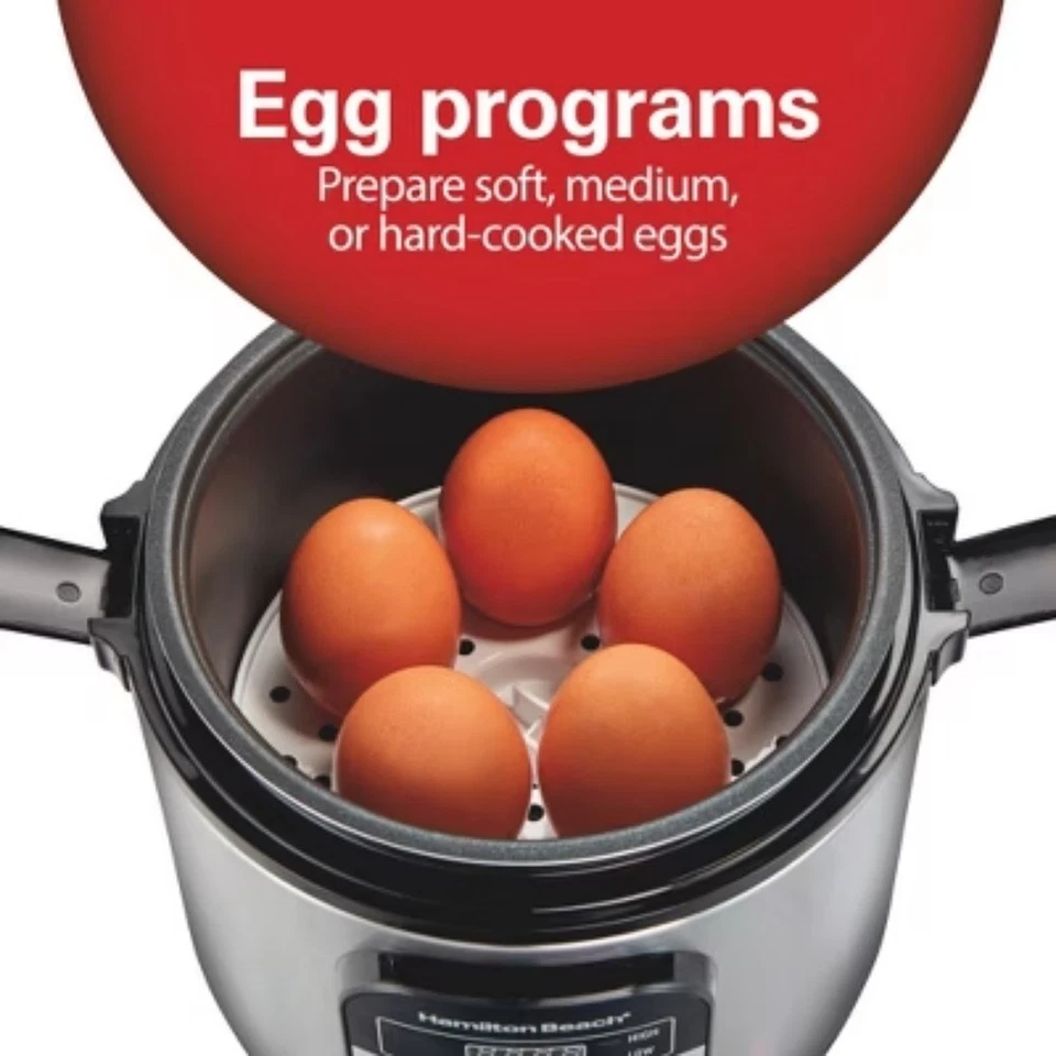 Arrocera digital Hamilton Beach 1,5 qt - plateada Foto 4 de 4