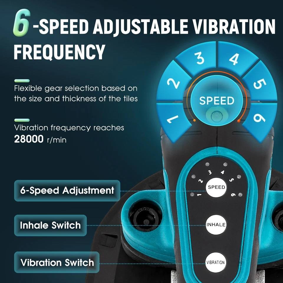 Herramienta de vibración de azulejos 283 mm ventosa 400 kg adsorción de azulejos de mano instalación... Foto 4 de 4