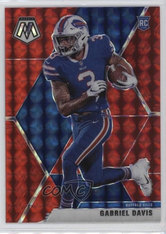 2020 Panini Mosaic Rookies Red Mosaic Prizm Gabriel Davis #239 12l4
