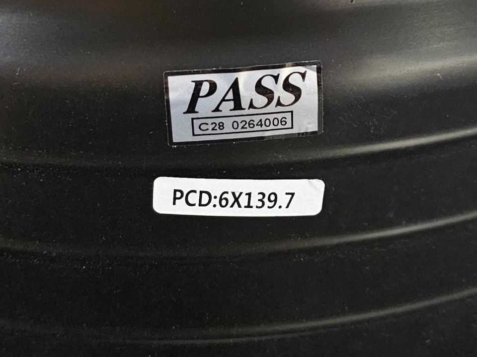 (QTY 1) RRW Matte Black Face Black Ring 15 Spoke Wheel Rim 17x8.5 6x139.7 - Image 2 of 4